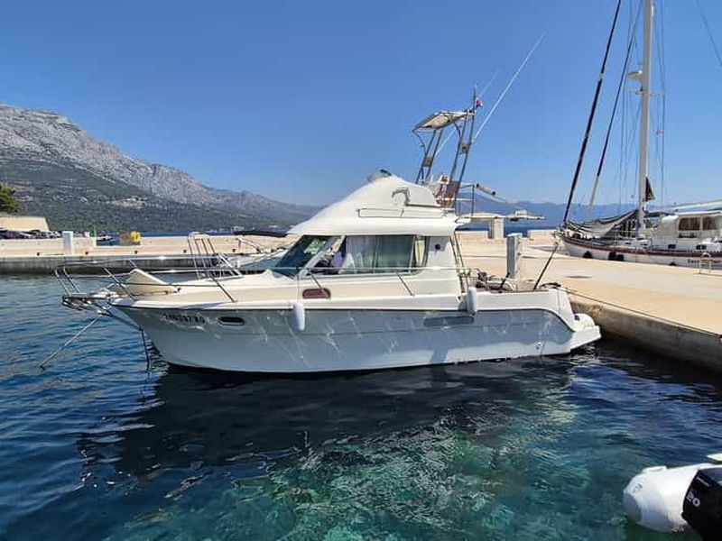 Korcula : Excursion en bateau privé avec plongée en apnée et saut de falaise