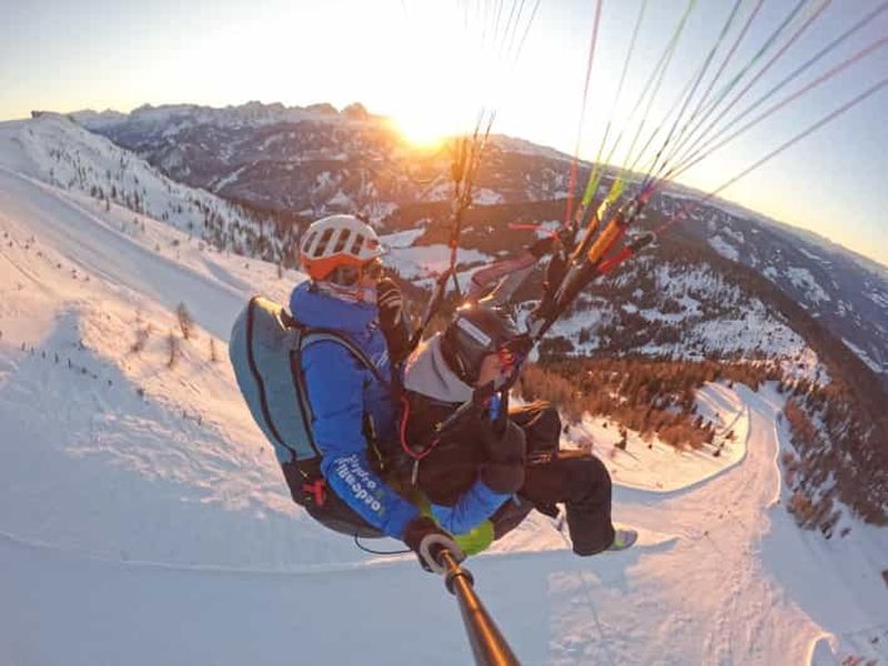 Vol tandem en parapente Kronplatz Dolomites Alpes