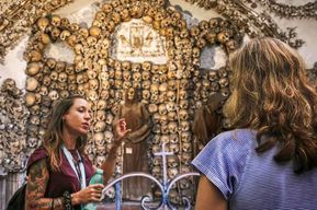 Rome : Visite guidée des catacombes et de la crypte des Capucins avec transfert