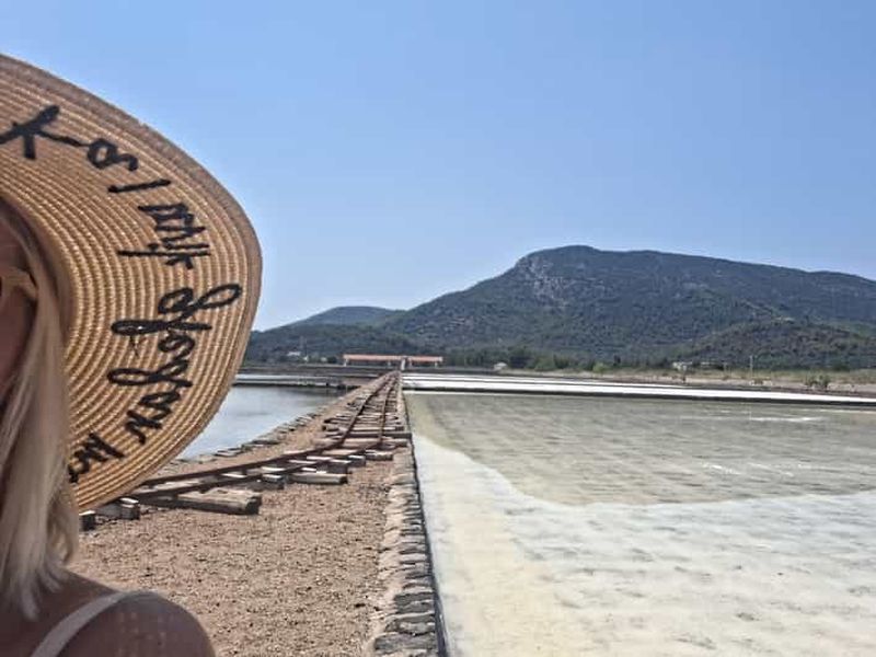 Ston : Visite privée de l'or blanc avec escalade d'une paroi
