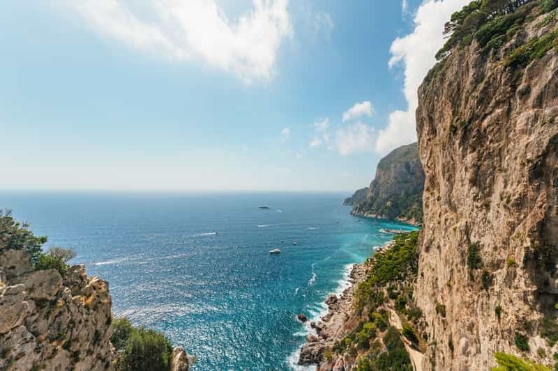 Depuis Naples : Visite touristique du Golfe de Naples et de Capri en bateau