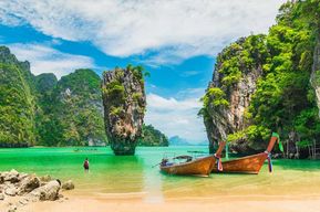 Ao Nang : James Bond et îles Hong avec canoë-kayak en bateau rapide