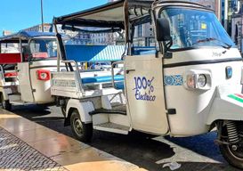 Visite guidée en Tuk-Tuk électrique Piaggio du centre historique de Lisbonne