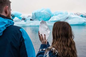 Depuis Reykjavik : Lagon du glacier de Jökulsárlón et plage de Diamond Beach