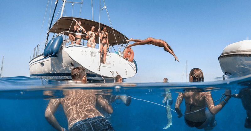 Archipel de la Maddalena : Visite d'une jounée en bateau à voile avec déjeuner