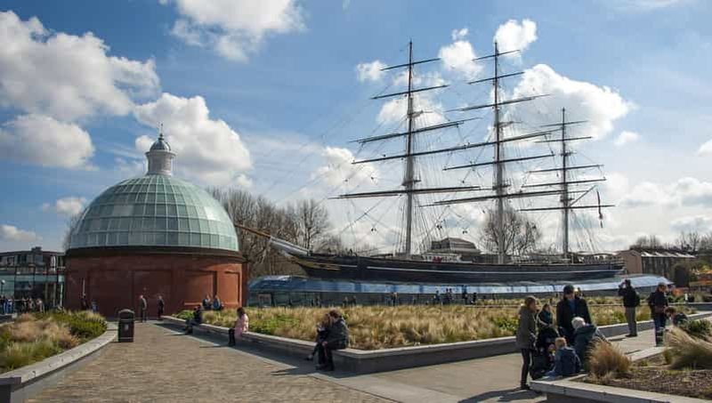 Londres-Greenwich : Cutty Sark, Old Naval College et Méridien du monde.