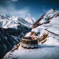 Tbilissi : excursion d'une journée à Kazbegi, Gudauri, Gergeti et Ananuri