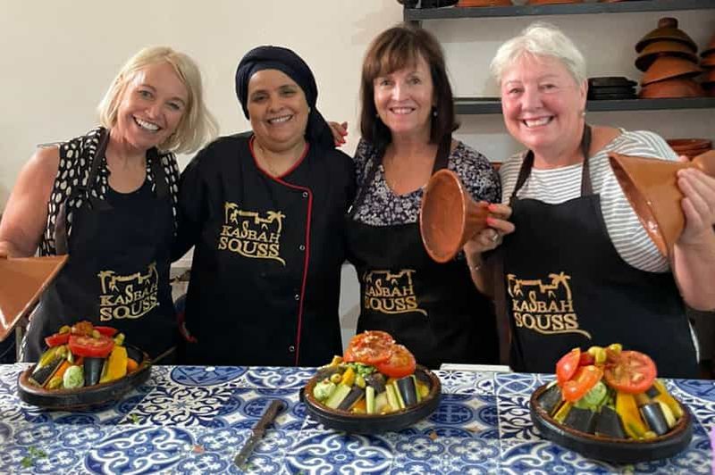 Agadir : Cours de cuisine marocaine - Visite du marché, préparation et dégustation