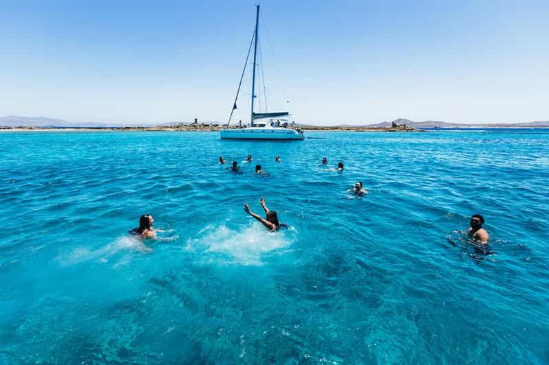 Mykonos : Croisière commentée à Rhenia et visite guidée de Delos