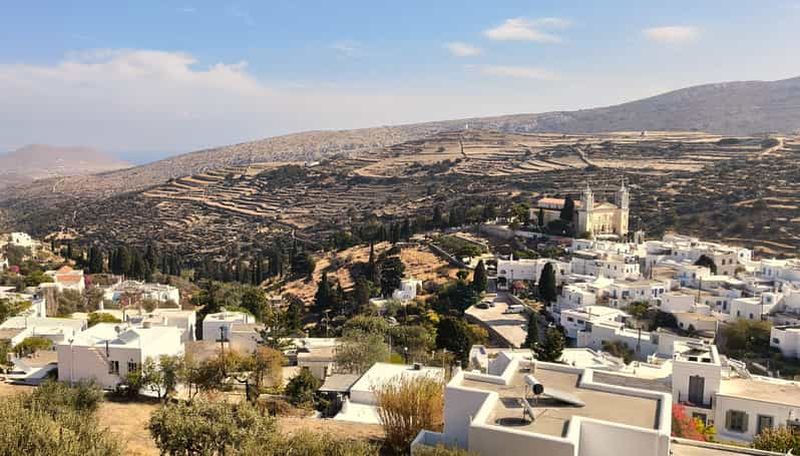 Visite d'une demi-journée : Lefkes et coucher de soleil à Paroikia