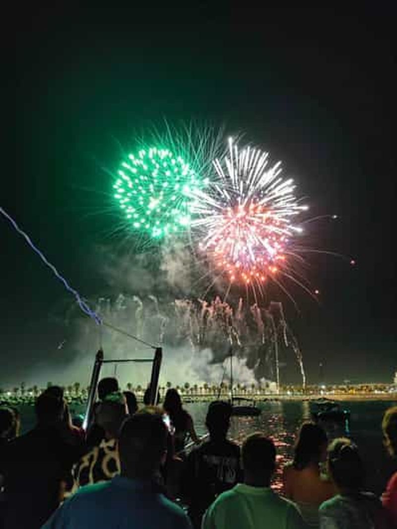 Fuegos Artificiales Feria de Málaga 2025 desde Benalmádena
