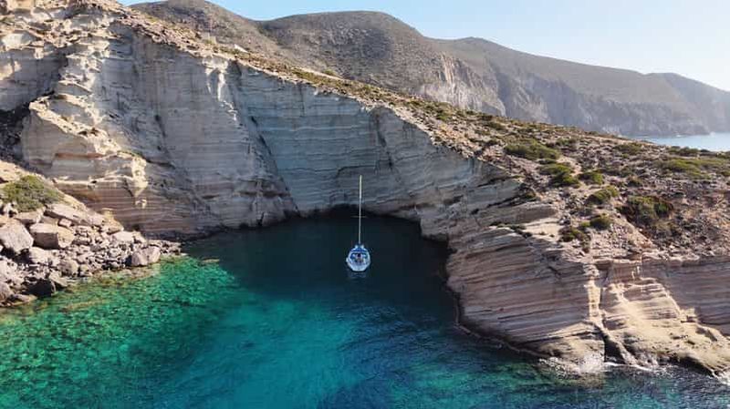 Billet Paros Antiparos : visite d'une jounée en bateau avec déjeuner et boissons