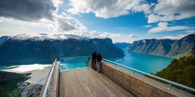 Bergen : visite guidée en bus du Nærøyfjorden, de Flåm et de Stegastein