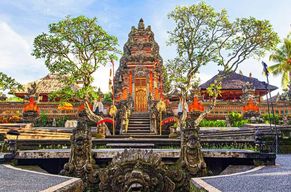Depuis Bali : Temple de Saraswati, forêt de singes, chutes d'eau d'Ubud