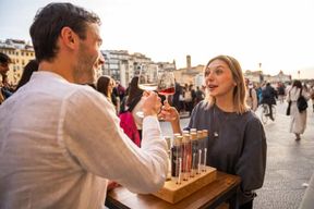 Florence : dégustation de vins face au Ponte Vecchio