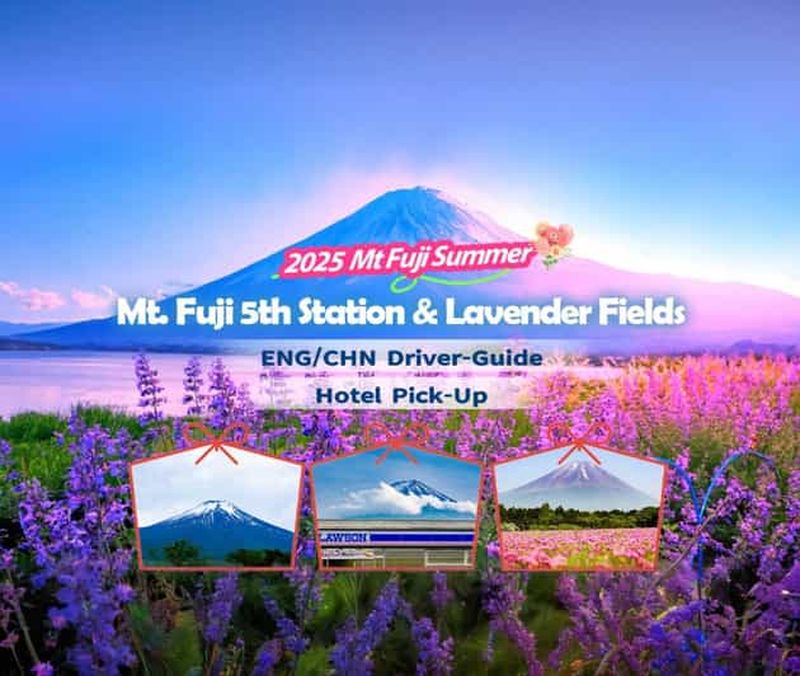 Tokyo en été : excursion au 5e pâté de maisons du mont Fuji et à Kawaguchiko pour admirer les lavandes