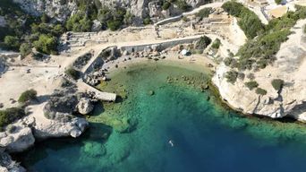 Athènes : Lac Vouliagmeni Corinthia, coucher de soleil et baignade dans l'Héraion