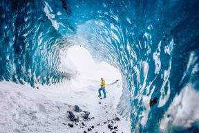 Skaftafell : visite de la grotte de glace et randonnée glaciaire