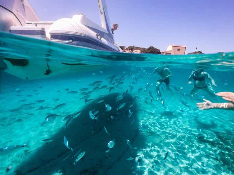 Visite d'une demi-journée en bateau et plongée en apnée à La Maddalena