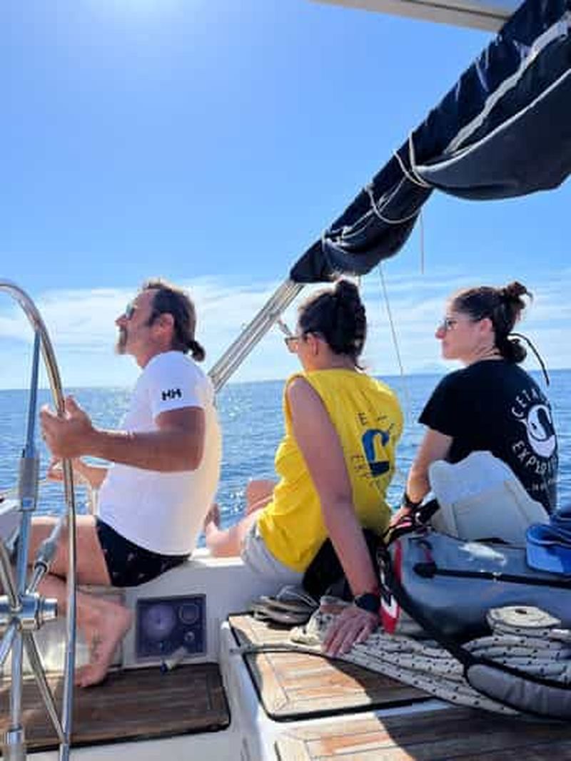Îles Éoliennes : Voile au coucher du soleil + Plongée avec tuba + Apéritif