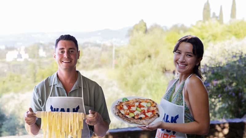 Florence : cours de pizza ou de pâtes avec glace dans une ferme toscane