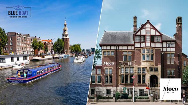 Amsterdam : Billet combiné pour la croisière sur les canaux et le musée Moco