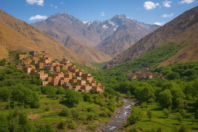 Marrakech : randonnée dans les montagnes et les vallées de l'Atlas avec déjeuner