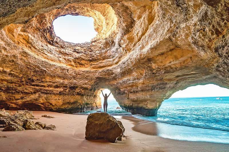 Portimão : plage de Carvalho, grotte de Benagil et plage de Marinha