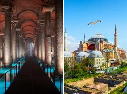 La Citerne Basilique et la Basilique Sainte-Sophie, avec l'option du Palais de Topkapi