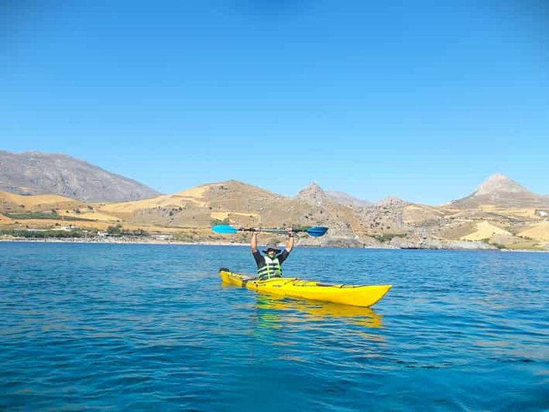 Réthymnon : excursion en kayak de mer et plongée avec tuba
