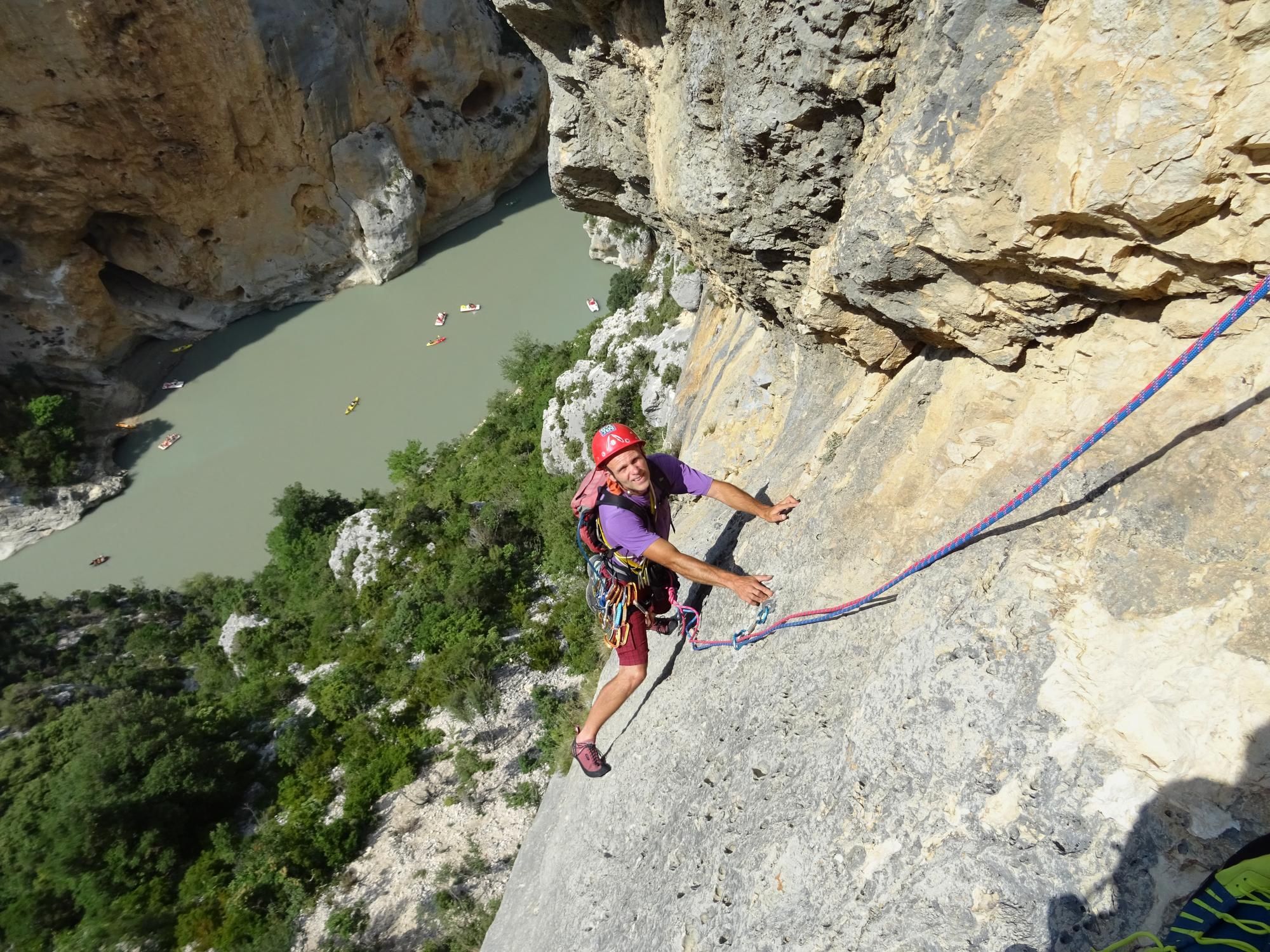 Escalade dans les Gorges du Verdon