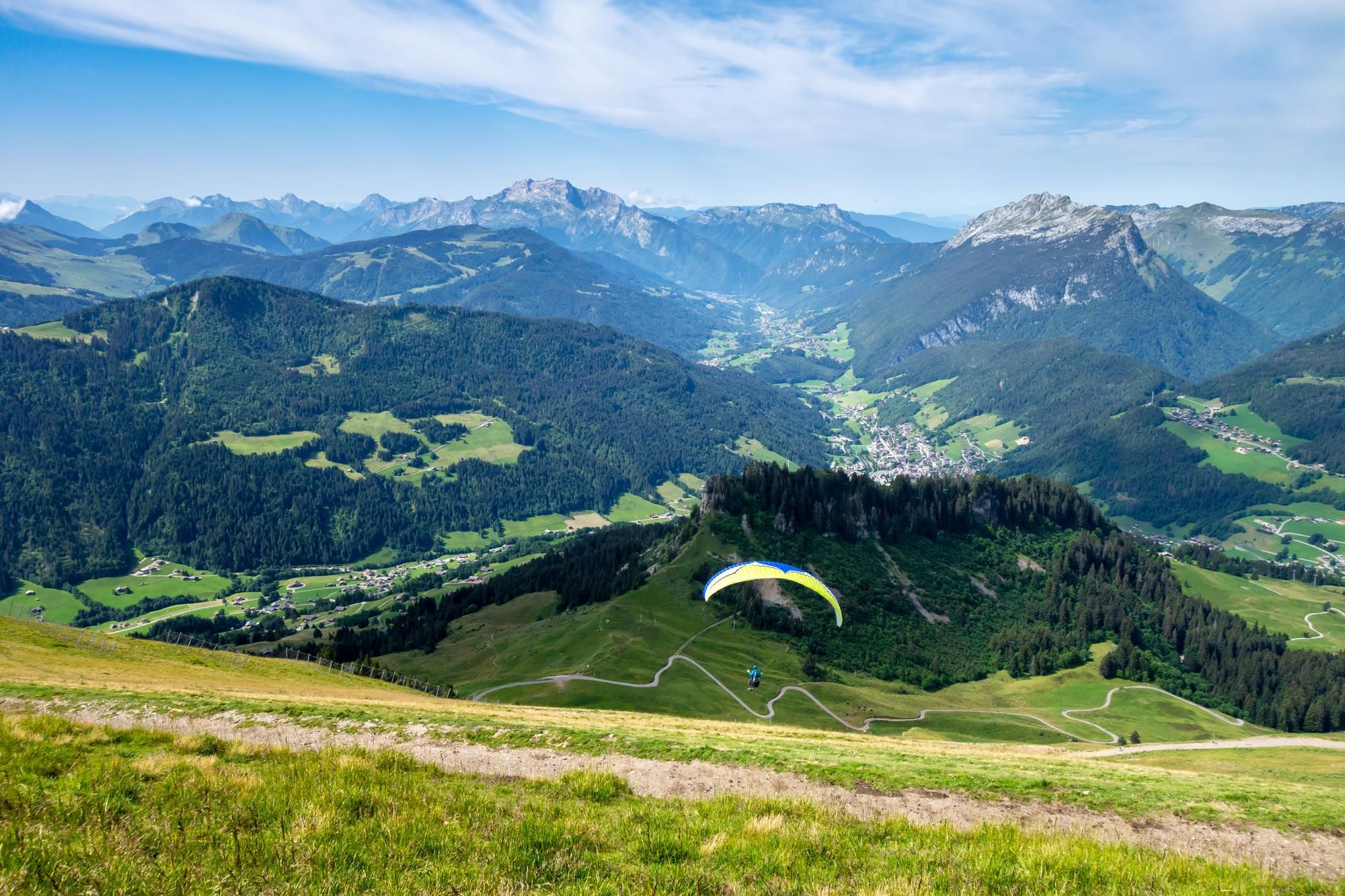 Vol en parapente au Grand-Bornand