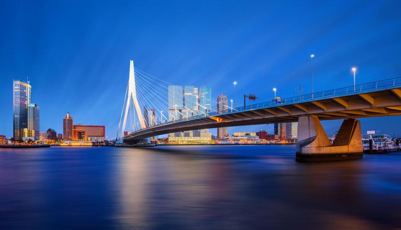 Croisière sur le port à Rotterdam