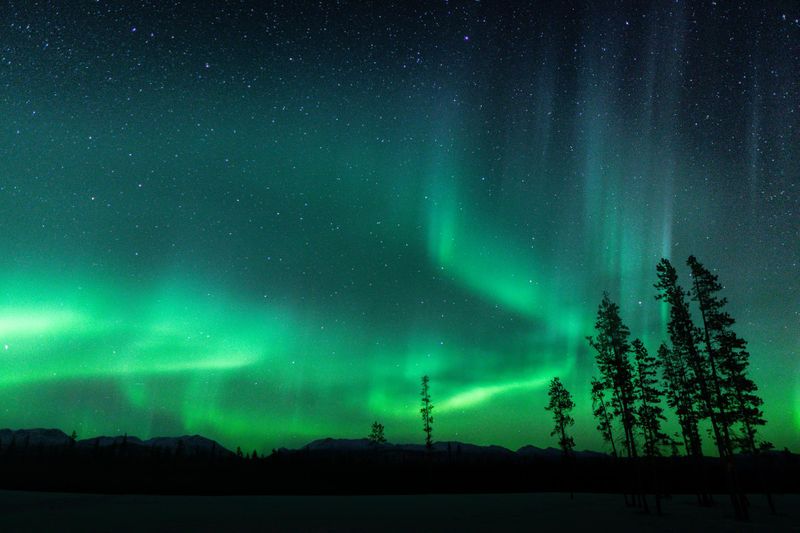 Observation des aurores boréales au Yukon