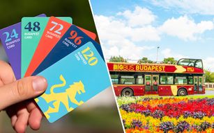 En bus : Budapest Card 24/48/72/96/120 heures + Budapest tour en bus Hop-On Hop-Off
