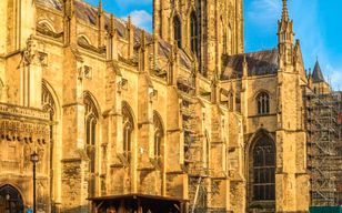 Excursion d'une journée complète au château de Leeds, à la cathédrale de Canterbury et aux falaises blanches de Douvres