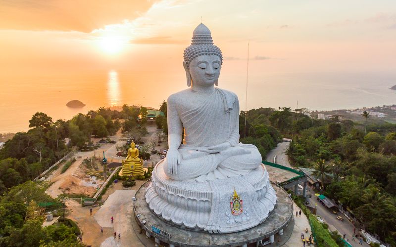 Visite guidée de la ville de Phuket avec transferts : Big Buddha, vieille ville et Wat Chalong