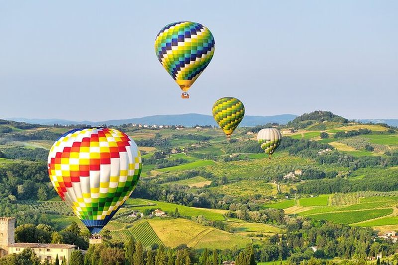 Vol en montgolfière au-dessus de la Toscane depuis Florence