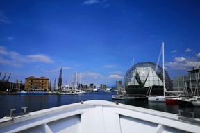 Balade en bateau dans le port de Gênes