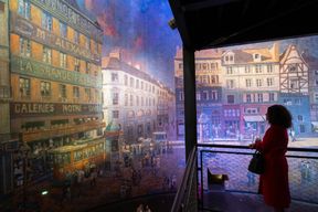 Entrée à la Cathédrale de Monet par Yadegar Asisi au Panomètre