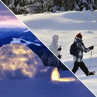 Randonnée Raquette et Soirée en Igloo à Courchevel