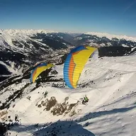 Baptême en Parapente à Ski à Méribel