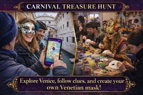 Venise : Jeu de chasse au trésor numérique du carnaval + atelier de fabrication de masques