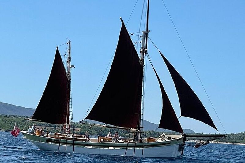 Billet Excursion d'une journée à la voile sur le grand voilier Andrea Jensen avec déjeuner et vin
