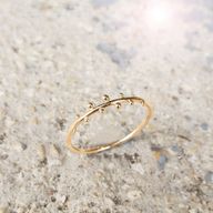 Atelier - Créez votre bague perlée en or jaune 18 carats